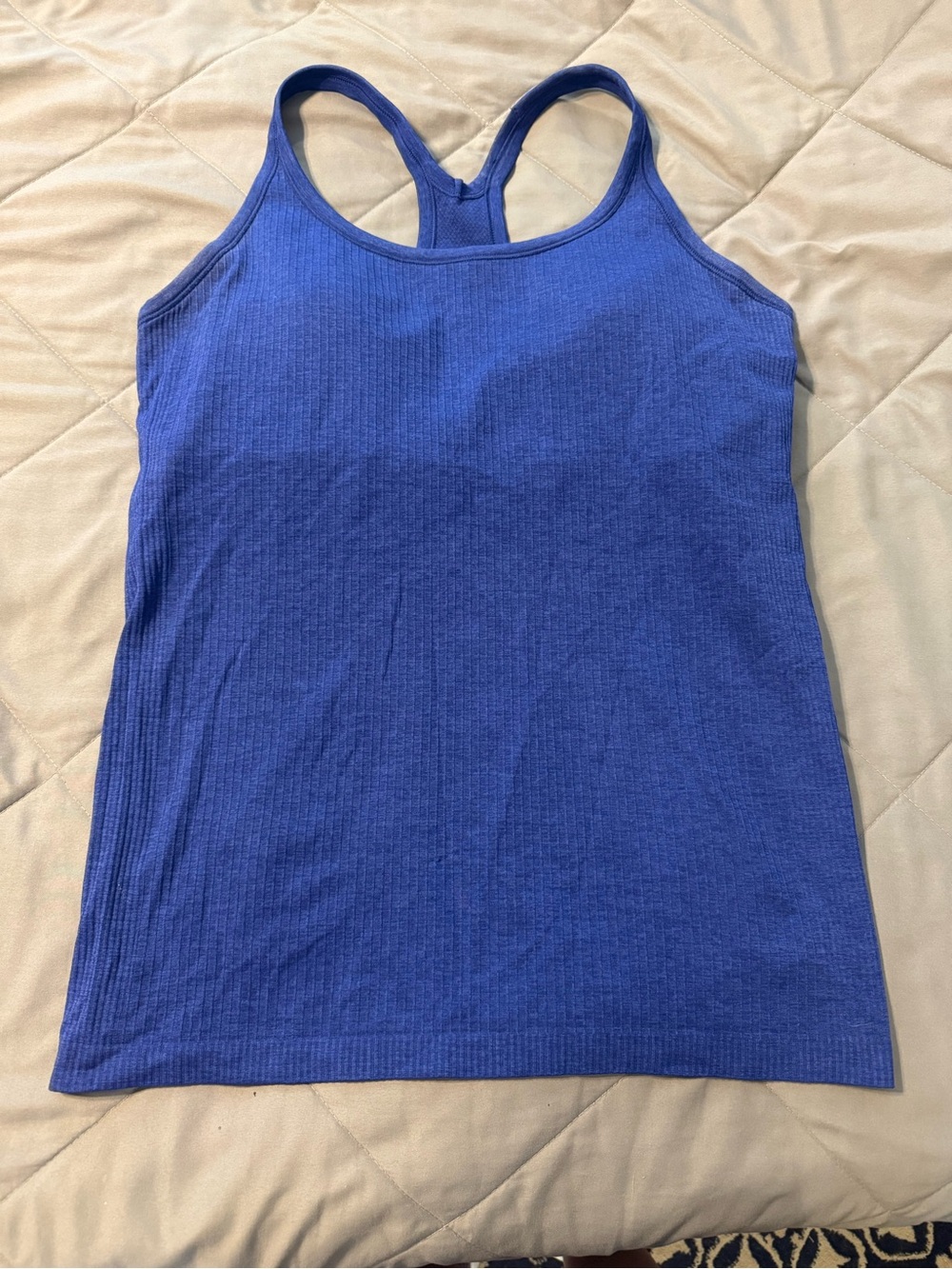 Lululemon Women’s Blue Racerback Tank Top with built in bra